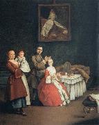 Pietro Longhi The Hairdresser and the Lady oil on canvas